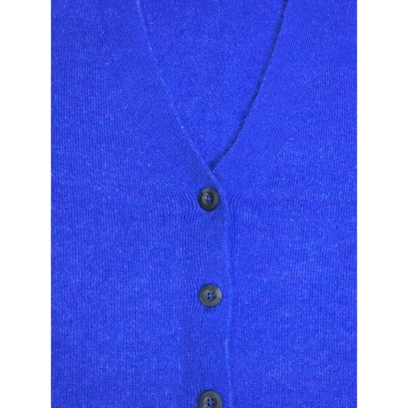 Old Navy Womens Blue V Neck Button Front Long Sleeve Knit Cardigan Sweater XL - Picture 4 of 5